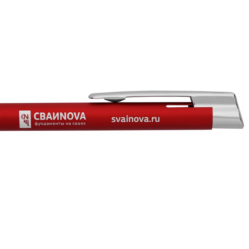 Ручка шариковая Stork, красная