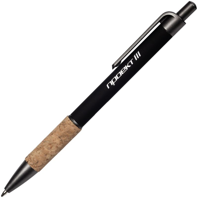 Ручка шариковая Cork, черная